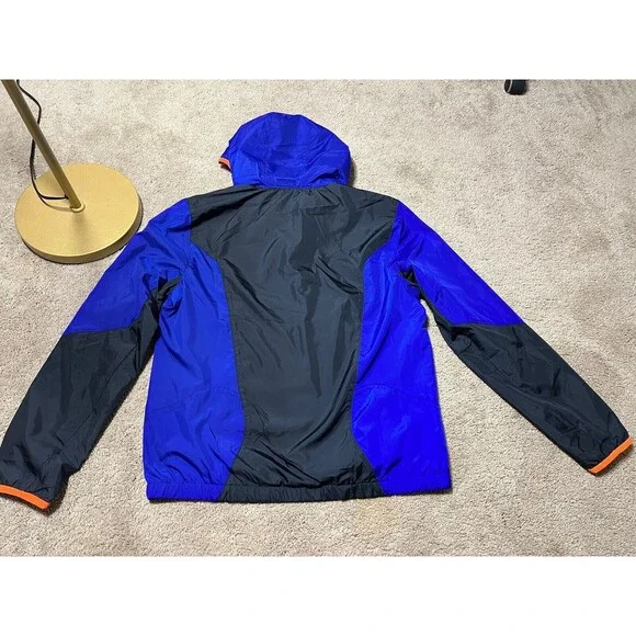 POLO RALPH LAUREN Men's Windbreaker Hoodie Jacket Size M Blue&black NWT